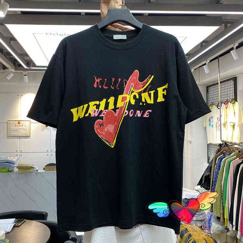 2021 WE11DONE Music T-shirt Men Women High Quality Graphic Print Welldone Tee Oversize Tops Short SleeveT220721, Black
2021 WE11DONE Music T-shirt Men Women High Quality Graphic Print Welldone Tee Oversize Tops Short SleeveT220721, Black