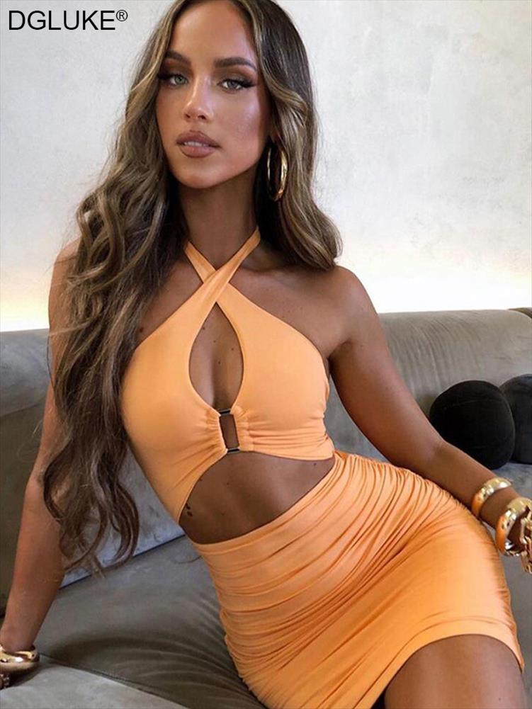 Halter Backless Bodycon Dress Sexy Cut Out Mini Women Summer Party Night Club Orange Black White
Halter Backless Bodycon Dress Sexy Cut Out Mini Women Summer Party Night Club Orange Black White