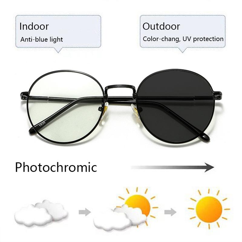Sunglasses Pochromic Anti Blue Light Blocking Glasses Women Men Computer Color Changing Round Female Eyeglasses Optical Oculos
Sunglasses Pochromic Anti Blue Light Blocking Glasses Women Men Computer Color Changing Round Female Eyeglasses Optical Oculos