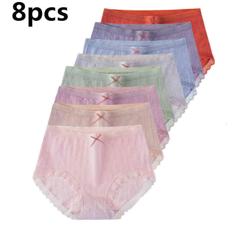 8Pcs Women lace Panties high mid Waist Pure Cotton Underwear Cute Printed Seamless Briefs Ladies Slimming Panty Plus SizeXXXL T220810, Mix color
8Pcs Women lace Panties high mid Waist Pure Cotton Underwear Cute Printed Seamless Briefs Ladies Slimming Panty Plus SizeXXXL T220810, Mix color