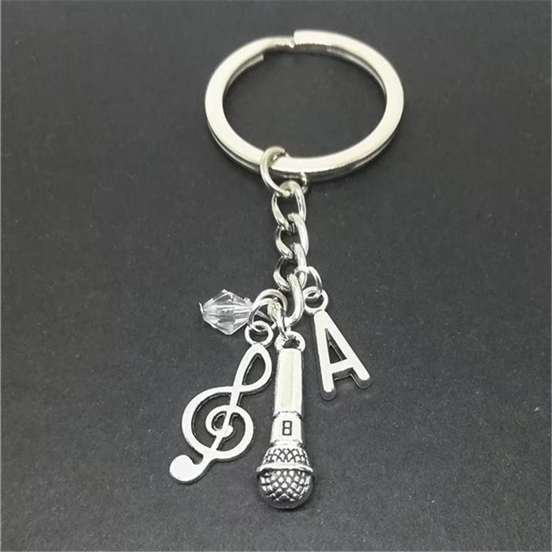 Keychains Handmade Jewelry Microphone Keychain Music Metal Keyring Initial JewelryKeychains
Keychains Handmade Jewelry Microphone Keychain Music Metal Keyring Initial JewelryKeychains
