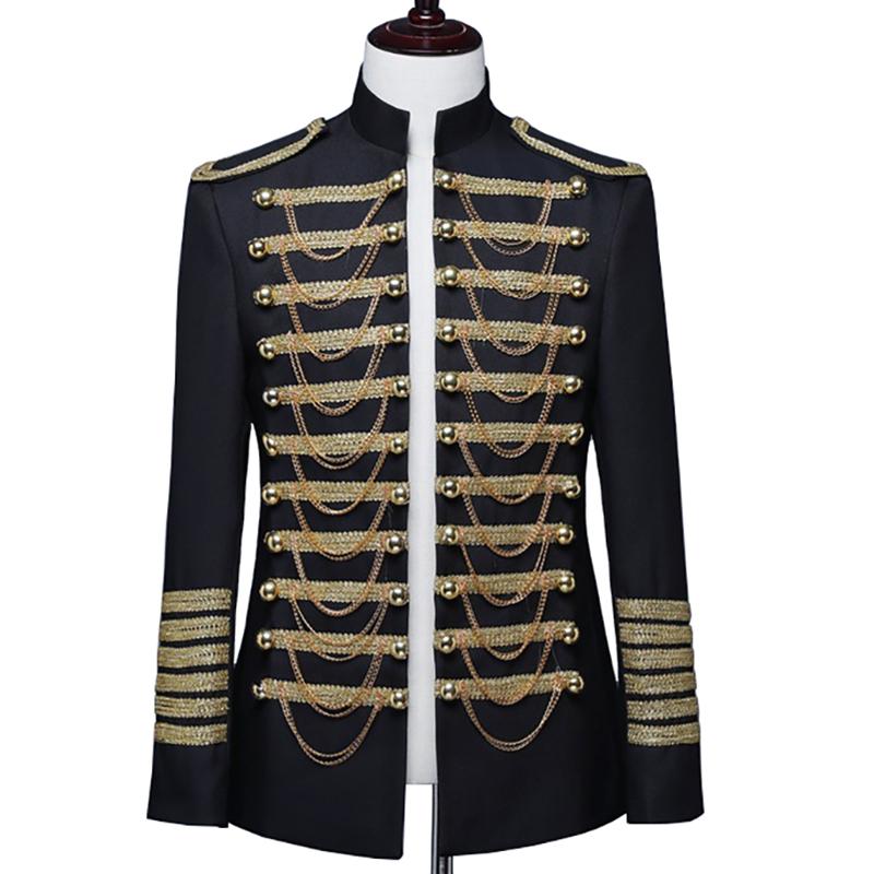 Men's Suits & Blazers Royal Prince Suit Blazer Men Wedding Groom Slim Hombre Nightclub Stage Dance Prom Jacket With Chain Coat, Black
Men's Suits & Blazers Royal Prince Suit Blazer Men Wedding Groom Slim Hombre Nightclub Stage Dance Prom Jacket With Chain Coat, Black