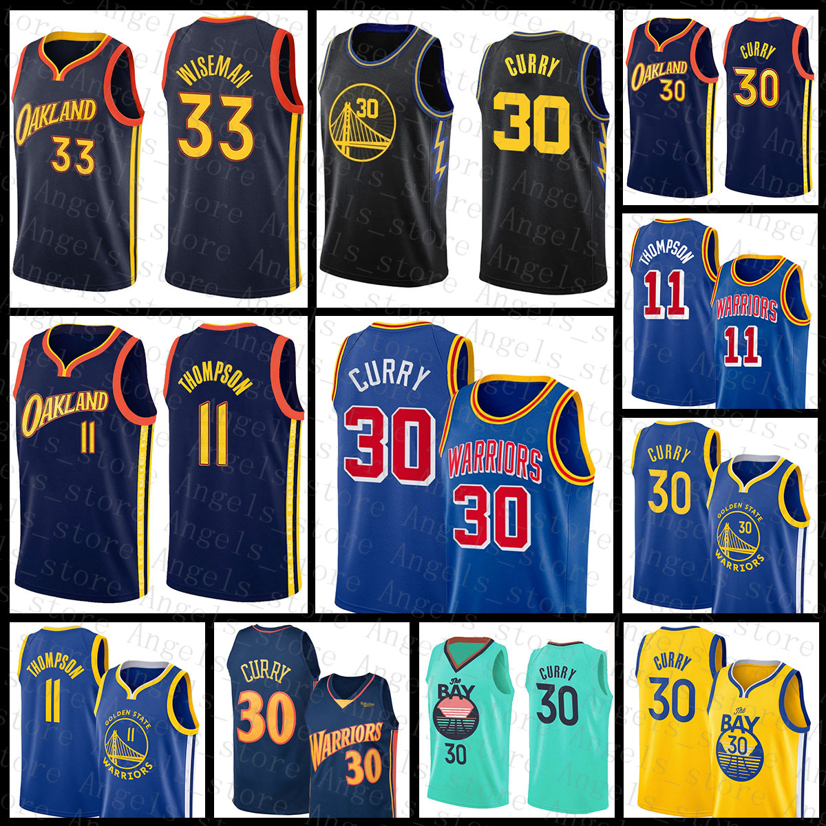 Best Golden''State''Warriors''Men 30 33 11 Basketball Jersey Stephen Curry James Wiseman Klay Thompson 20220538, Jersey-yongshi
Best Golden''State''Warriors''Men 30 33 11 Basketball Jersey Stephen Curry James Wiseman Klay Thompson 20220538, Jersey-yongshi