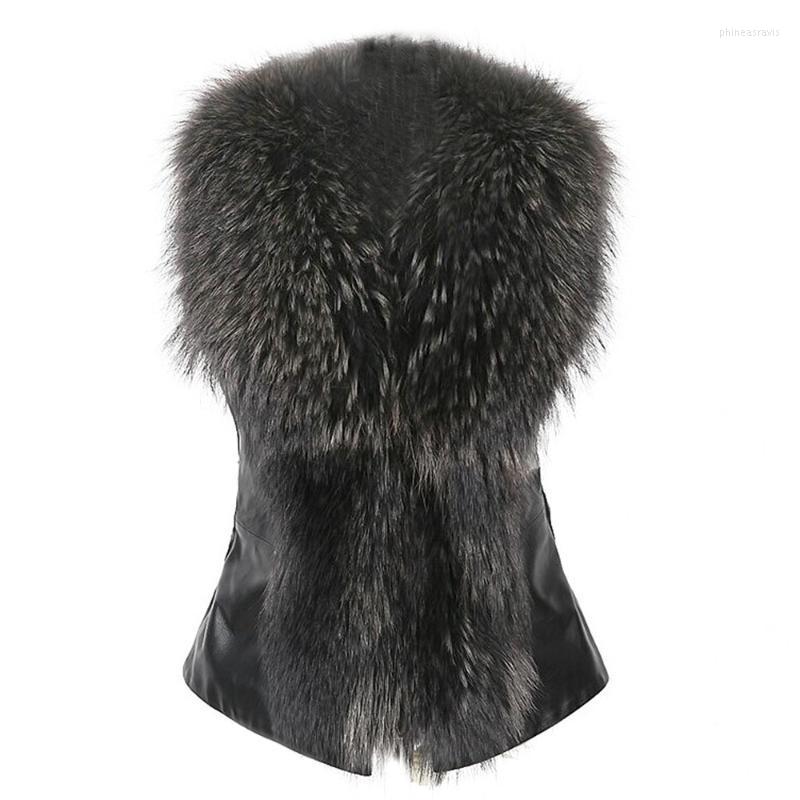 Women' Vests Plus Size Casual Faux Fur Women PU Outerwear Winter Nice Sale Fashion Collar Warm Windbreaker Black Vest Female Phin22
Women' Vests Plus Size Casual Faux Fur Women PU Outerwear Winter Nice Sale Fashion Collar Warm Windbreaker Black Vest Female Phin22