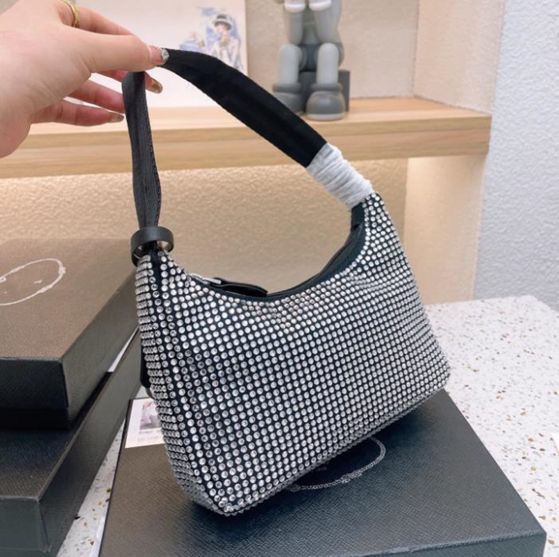 Evening Bags Diamond Women Shoulder Bag 2022 New Crystal Handbags Summer Fashion Underarm Purses Luxury Totes Bling Nylon High Quality Classic Shiny Handbag Zipper, 003
Evening Bags Diamond Women Shoulder Bag 2022 New Crystal Handbags Summer Fashion Underarm Purses Luxury Totes Bling Nylon High Quality Classic Shiny Handbag Zipper, 003