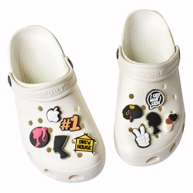 new arrived custom shoe charms pvc soft rubber shoecharms buckle clog wristband decoration accessories party gift
new arrived custom shoe charms pvc soft rubber shoecharms buckle clog wristband decoration accessories party gift