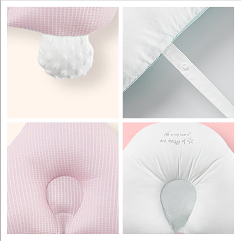 Baby Pillow Honeycomb Breathable born Head Positioner Cloud Shape Removable Adjustable AntiStartle Baby Flat Head Cushion 220519