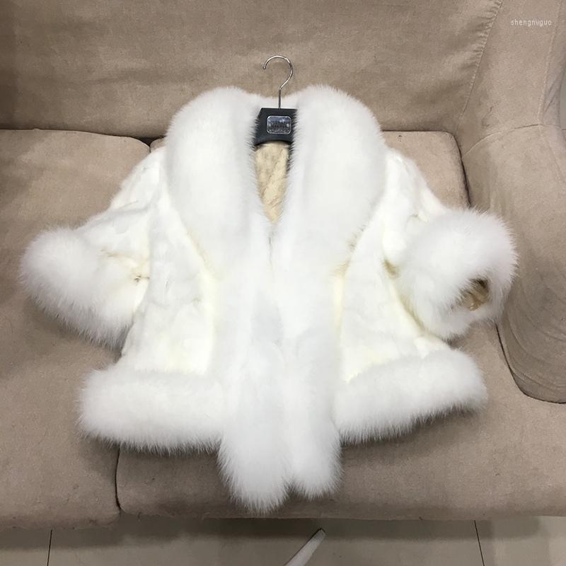Women's Fur & Faux 2022 Women Jacket Genuine Mink Shawls With Real Collar Trim Spring Autumn Fashion Party Warm Vest Capes, Navy blue
Women's Fur & Faux 2022 Women Jacket Genuine Mink Shawls With Real Collar Trim Spring Autumn Fashion Party Warm Vest Capes, Navy blue