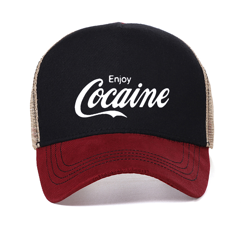 Enjoy Cocaine baseball cap Fashion Funny Birthday Cotton men hat Causal summer mesh ventilation hat snapback gorras, Red
Enjoy Cocaine baseball cap Fashion Funny Birthday Cotton men hat Causal summer mesh ventilation hat snapback gorras, Red