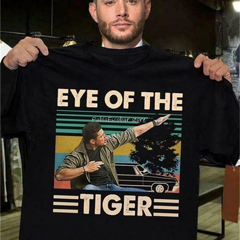 

Dean Winchester Supernatural Eye Of The Tiger Vintage Retro , Gift For Menwomen Summer Casual Tee Shirt 220505, Beige