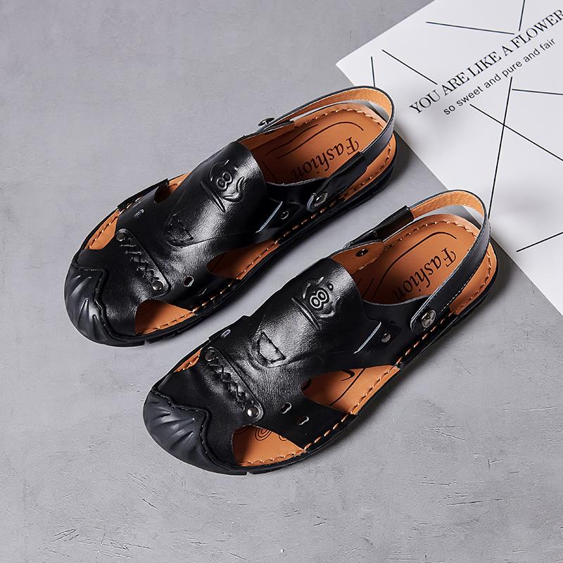 Sandals Mens Footwear Gladiator For Men Summer Leather Sandal Shoes Big Beach Slip On, Black
Sandals Mens Footwear Gladiator For Men Summer Leather Sandal Shoes Big Beach Slip On, Black