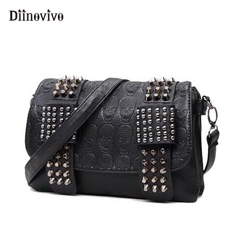 DIINOVIVO Rivet Women Bag PU Leather Shoulder s Skull Punk Crossbody s For Chain Messenger WHDV0934 220322, Black
DIINOVIVO Rivet Women Bag PU Leather Shoulder s Skull Punk Crossbody s For Chain Messenger WHDV0934 220322, Black