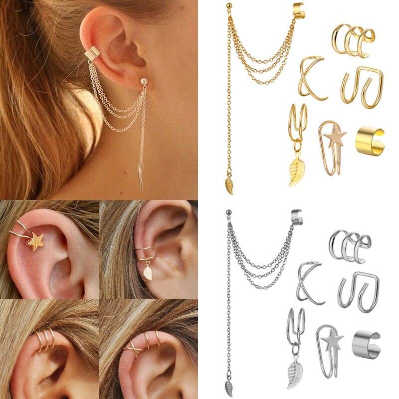 Clip-on & Screw Back Fashion Butterfly Clip Earrings Ear Hook Stainless Steel Clips Double Pierced Earring For Woman Cuffs Jewelry
Clip-on & Screw Back Fashion Butterfly Clip Earrings Ear Hook Stainless Steel Clips Double Pierced Earring For Woman Cuffs Jewelry