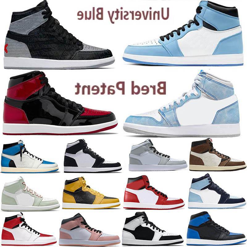 Boots Jumpman 1 Basketball shoes OG High Travis Scotts Running shoe UNC Mens Homage To Home Royal Blue Men Sport Designer Sneakers triple Tr