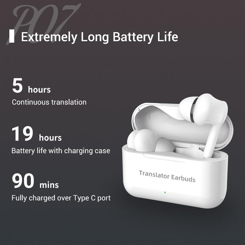 M6 Translation Headphones Earphones 127 Languages instant Translated Smart Voice Translator Wireless Bluetooth Translator Earphone322j, White
M6 Translation Headphones Earphones 127 Languages instant Translated Smart Voice Translator Wireless Bluetooth Translator Earphone322j, White