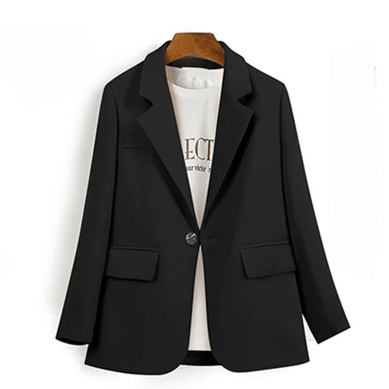 Women' Suits & Blazers Autumn Chic Solid Color Elegant Apricot Blazer Women Jacket Ladies Single Button Loose V-Neck Long Sleeve Cardigan B, Black
Women' Suits & Blazers Autumn Chic Solid Color Elegant Apricot Blazer Women Jacket Ladies Single Button Loose V-Neck Long Sleeve Cardigan B, Black