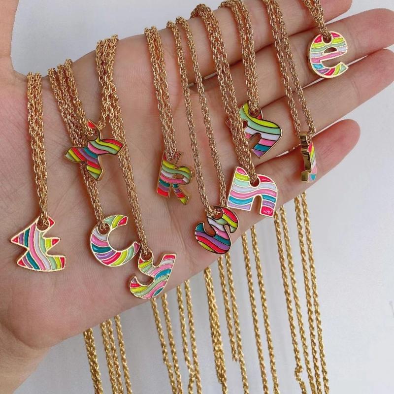 Pendant Necklaces 5Pcs Fashion Colorful Enamel Letter Initial Necklace For Women 26 Alphabet Jewelry Birthday GiftsPendant
Pendant Necklaces 5Pcs Fashion Colorful Enamel Letter Initial Necklace For Women 26 Alphabet Jewelry Birthday GiftsPendant