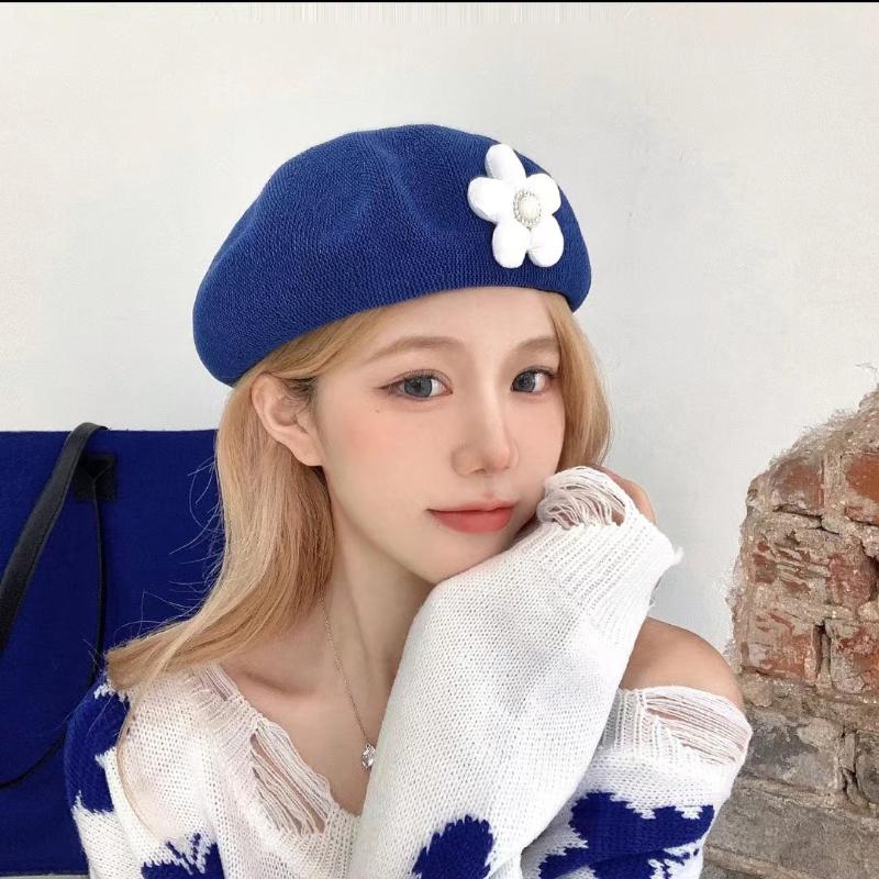 Berets Women's Cap Summer For Women Girls Mewsboy Hat Floral Female Beret Casual Knitted Beach Sun HatsBerets
Berets Women's Cap Summer For Women Girls Mewsboy Hat Floral Female Beret Casual Knitted Beach Sun HatsBerets