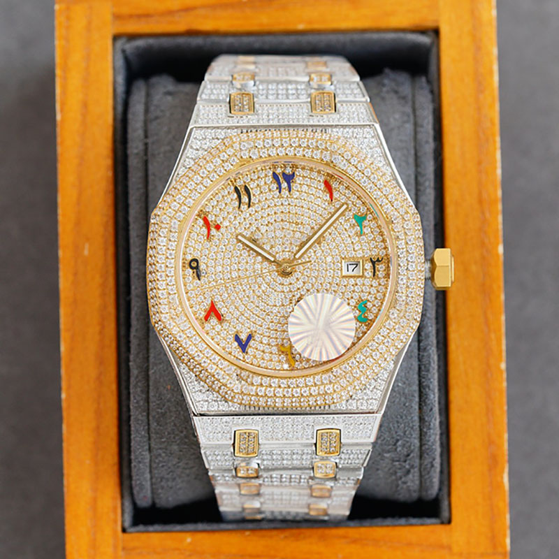 Diamond Watch Automatic Mechanical Mens Watches 40mm Waterproof Wristwatches Men Casual Wristwatch Montre De Luxe Folding Buckle, Color1
Diamond Watch Automatic Mechanical Mens Watches 40mm Waterproof Wristwatches Men Casual Wristwatch Montre De Luxe Folding Buckle, Color1