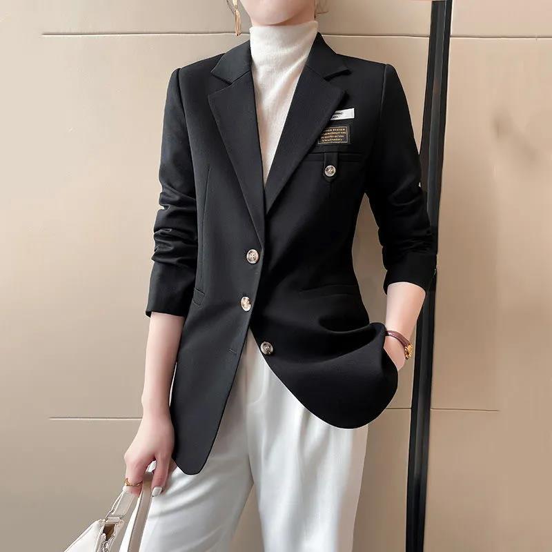 Women' Suits & Blazers Single-Breasted Suit Coat Female 2022 Spring Autumn Outerwear Women' Jacket Mid-Length Fashion Black Blazer Vin
Women' Suits & Blazers Single-Breasted Suit Coat Female 2022 Spring Autumn Outerwear Women' Jacket Mid-Length Fashion Black Blazer Vin