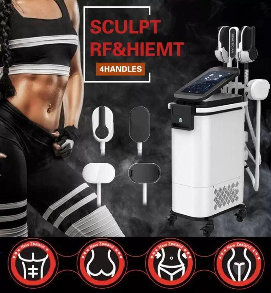 New arrival EMS sculptor slmming machine shaping EMS electromagnetic Muscle Stimulation fat burning hienmt sculpting beauty equipment 4 handles with RF
New arrival EMS sculptor slmming machine shaping EMS electromagnetic Muscle Stimulation fat burning hienmt sculpting beauty equipment 4 handles with RF