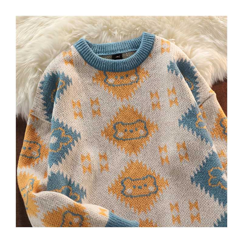 Women's Sweaters O-neck Japanese Retro Bear Sweater Pullover Women's Casual Loose Long-sleeved Autumn And East Season KnittedtopWomen's, Black
Women's Sweaters O-neck Japanese Retro Bear Sweater Pullover Women's Casual Loose Long-sleeved Autumn And East Season KnittedtopWomen's, Black