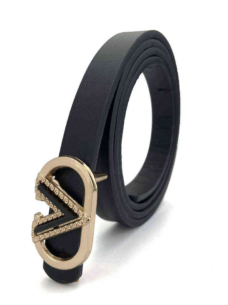 Punk PU Leather V Buckle Women Belts Thin Waist Strap Designer High Quality Female Black Jeans Dress Waistband Y220521
Punk PU Leather V Buckle Women Belts Thin Waist Strap Designer High Quality Female Black Jeans Dress Waistband Y220521