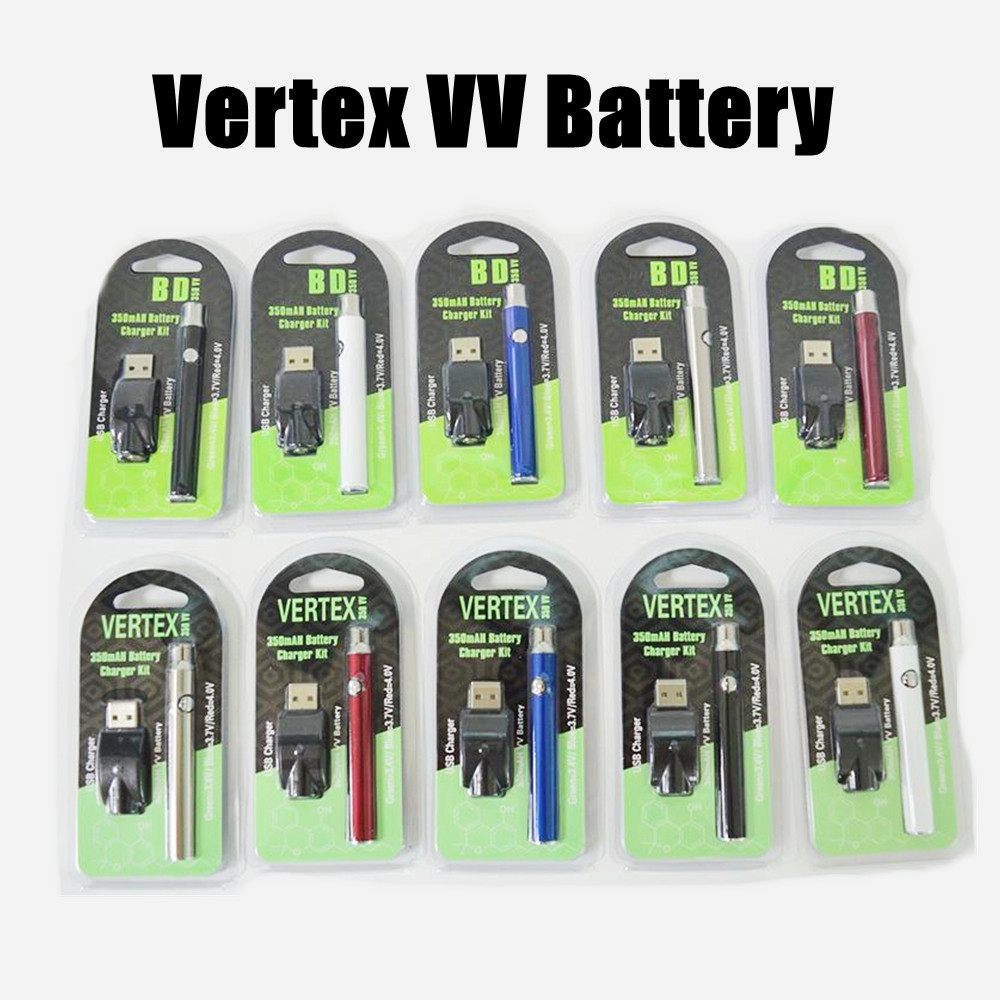 Vertex Vape Battery USB Charger Kit 350mAh 510 Thread Preheat Vaporizer Battery E Cigarettes Pen VV Batteries for Atomizers Cartridges A level quality
Vertex Vape Battery USB Charger Kit 350mAh 510 Thread Preheat Vaporizer Battery E Cigarettes Pen VV Batteries for Atomizers Cartridges A level quality