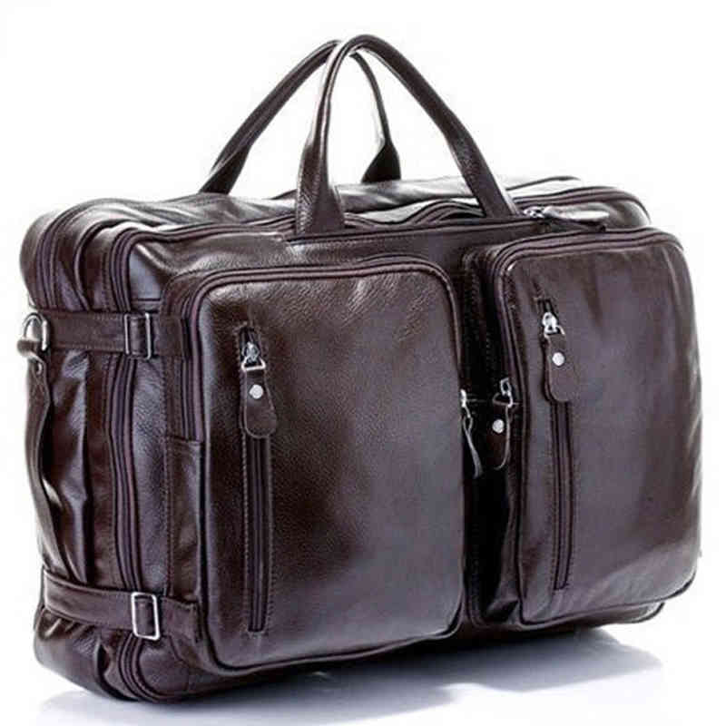 Duffel Bags Fashion Multi-function Full Grain Leather Travel Bag Men's Leather Luggage Travel Bag Large Tote Weekend Bag 220614, Black size l
Duffel Bags Fashion Multi-function Full Grain Leather Travel Bag Men's Leather Luggage Travel Bag Large Tote Weekend Bag 220614, Black size l
