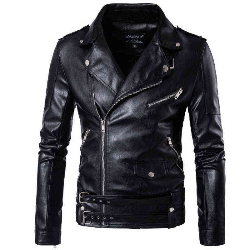 2022 New Motorcycle Pilot Leather Jacket Fashion Brand Men's Designer Punk Wind Oblique Zipper Design Men's Leather Jacket Coat T220728, Black
2022 New Motorcycle Pilot Leather Jacket Fashion Brand Men's Designer Punk Wind Oblique Zipper Design Men's Leather Jacket Coat T220728, Black