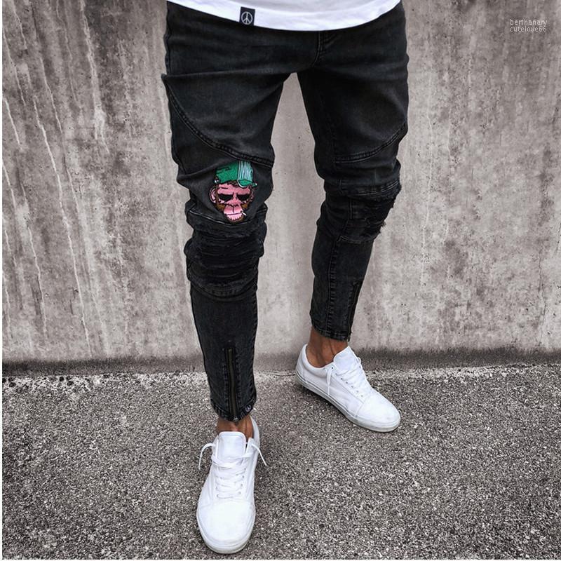 Men' Jeans NiceThe Mens Casual Street European Version Spliced Black Elastic Small Foot Pants Tide Skinny Jogging Bert22
Men' Jeans NiceThe Mens Casual Street European Version Spliced Black Elastic Small Foot Pants Tide Skinny Jogging Bert22