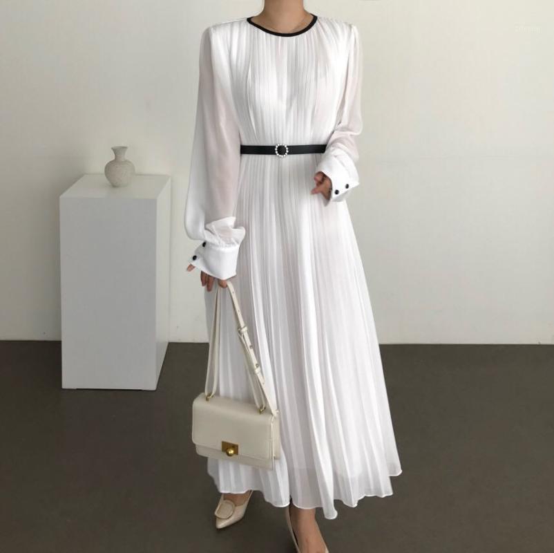 Casual Dresses Women Trendy 2022 Elegant Office Solid Spring Dress Female Vintage Korean T186, White
Casual Dresses Women Trendy 2022 Elegant Office Solid Spring Dress Female Vintage Korean T186, White