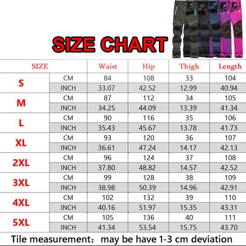 Winter Fleece Warm Men Pants Male Outdoor Snow Camping Hiking Work Windproof Snowboard Ski Waterproof Breathable Trousers 220330