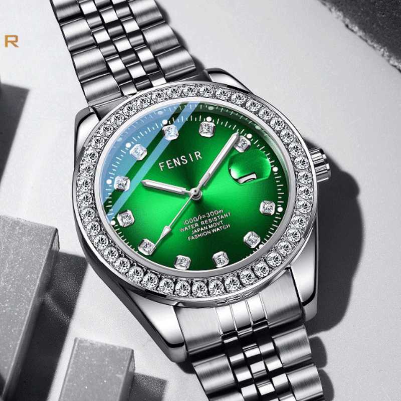 Wristwatches Quartz Men Watch Luxury Full Diamond Stone Case Side Hip Hop Rhinestone Watches Wristwatch Male Iced Out Green Dial ClockWristw, Silver red
Wristwatches Quartz Men Watch Luxury Full Diamond Stone Case Side Hip Hop Rhinestone Watches Wristwatch Male Iced Out Green Dial ClockWristw, Silver red
