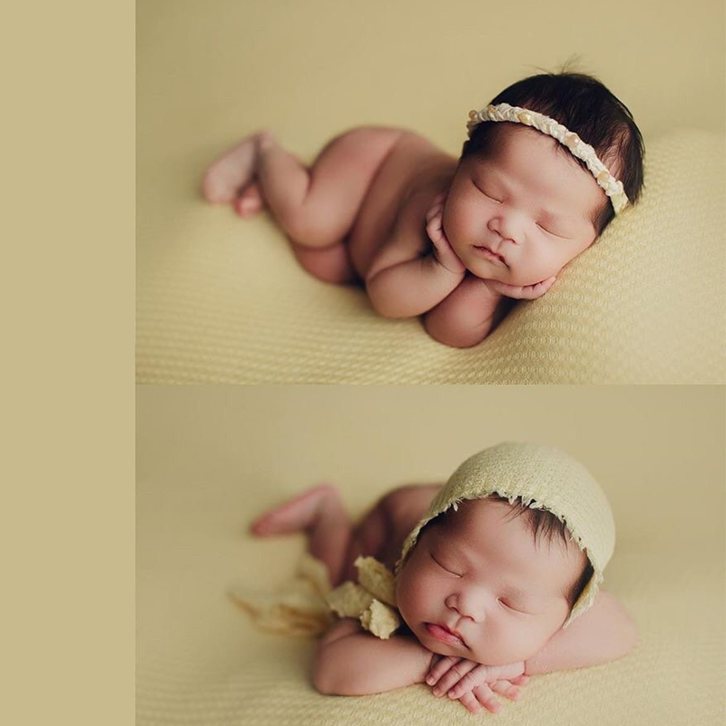 28 Colors born Pography Props Bean Bag Frame Backdrop for Accessoires de pographie fotografia Blanket Waffle Fabric 220722