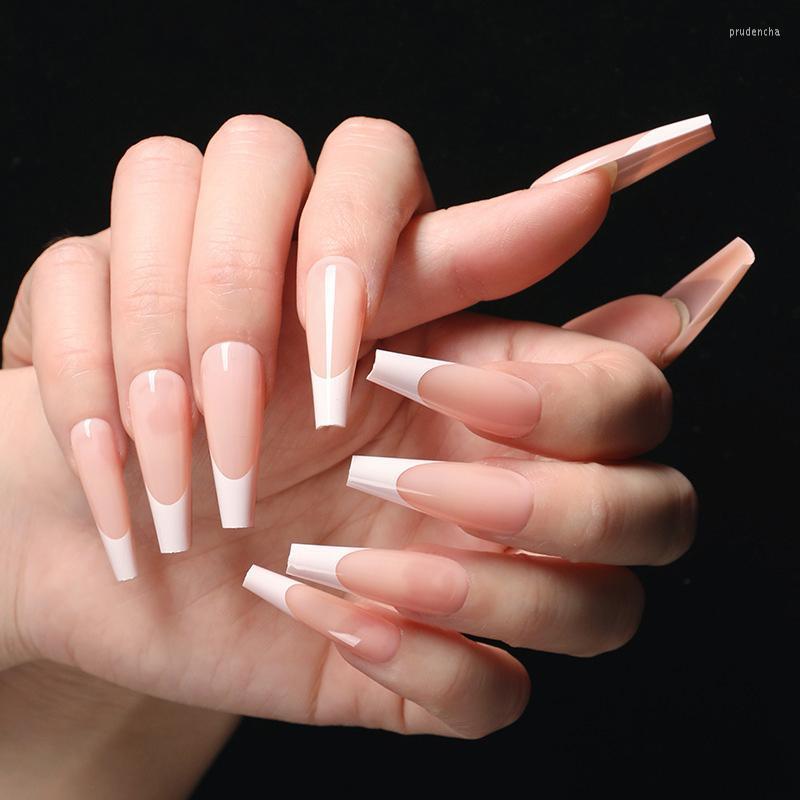 False Nails 24pcs Nude Gold French Detachable Long Salon With Design Gradient Wearable Fake Full Cover Nail Tips Prud22, 24pcs-c4
False Nails 24pcs Nude Gold French Detachable Long Salon With Design Gradient Wearable Fake Full Cover Nail Tips Prud22, 24pcs-c4