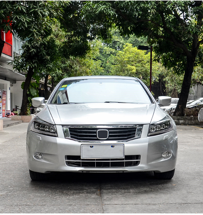 For Honda Accord LED Headlight 2008-2013 Car LED Turn Signal Headlamp Demon Eye Dual Beam Lens Headlights