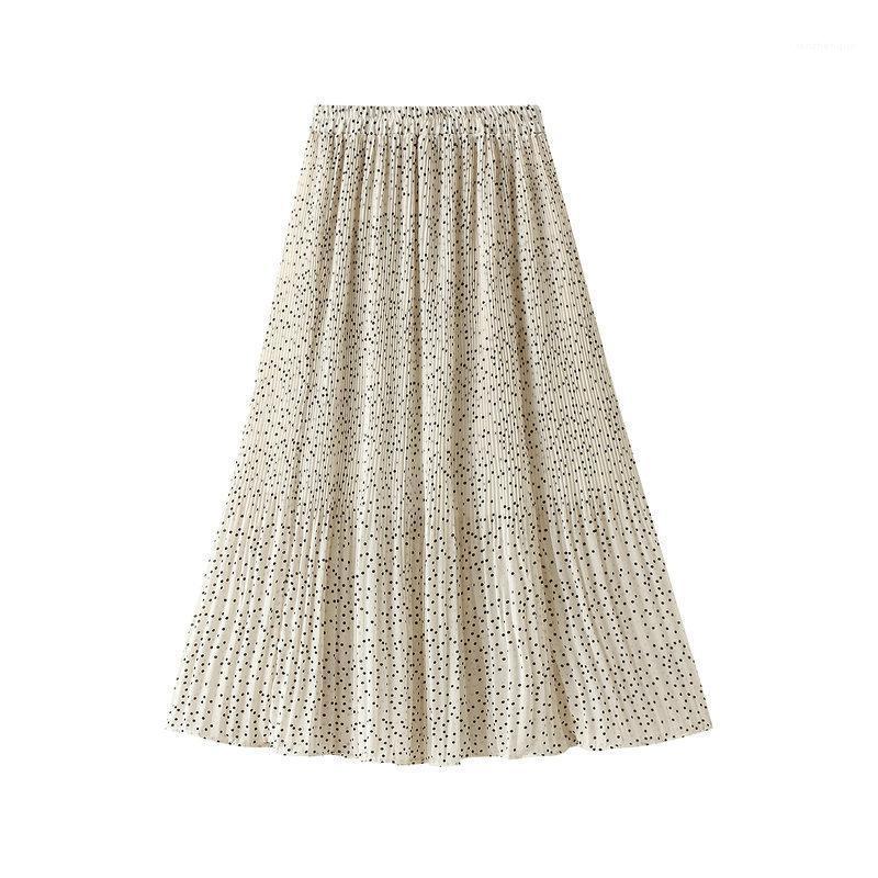 Skirts 2022 Spring And Summer Print Polka Dot Chiffon Skirt Women Casual Midi Pleated Female Fashion All-Match Thin, Beige
Skirts 2022 Spring And Summer Print Polka Dot Chiffon Skirt Women Casual Midi Pleated Female Fashion All-Match Thin, Beige