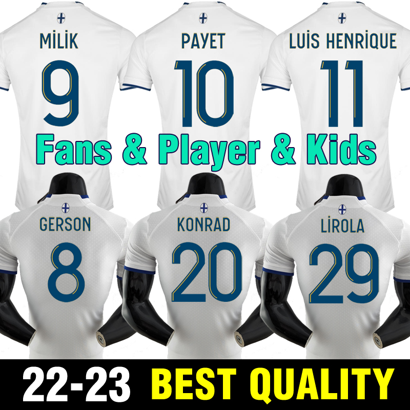 22 23 soccer jerseys 2022 2023 MarseilleS MILIK maillot foot CUISANCE THAUVIN BENEDETTO KAMARA PAYET football shirts men kids kit LUIS HENRIQUE ALVARO
22 23 soccer jerseys 2022 2023 MarseilleS MILIK maillot foot CUISANCE THAUVIN BENEDETTO KAMARA PAYET football shirts men kids kit LUIS HENRIQUE ALVARO
