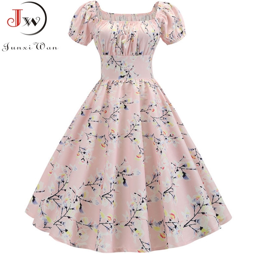 Summer Dress Women Puff Sleeve Swing Vintage Dresses Robe Femme Elegant Floral Print Pin Up Party Jurken 220504, Pettiskirt red
Summer Dress Women Puff Sleeve Swing Vintage Dresses Robe Femme Elegant Floral Print Pin Up Party Jurken 220504, Pettiskirt red