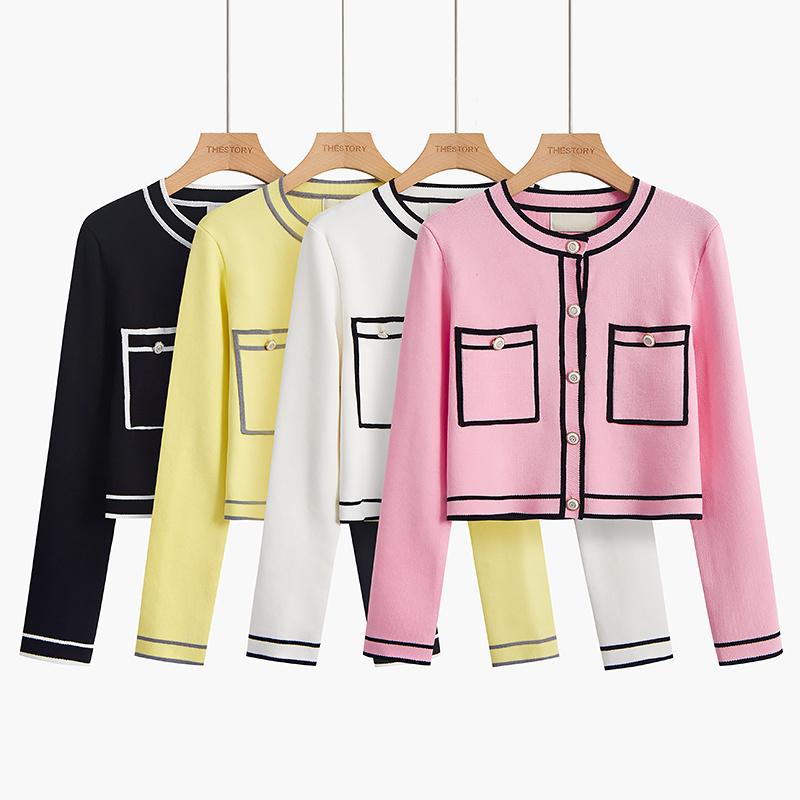 Women's Knits & Tees High Quality Spring Fall Long Sleeve Short Knit Cardigan Women Korean Fashion Casual Sweater Crop Top Single-breasted P, White
Women's Knits & Tees High Quality Spring Fall Long Sleeve Short Knit Cardigan Women Korean Fashion Casual Sweater Crop Top Single-breasted P, White