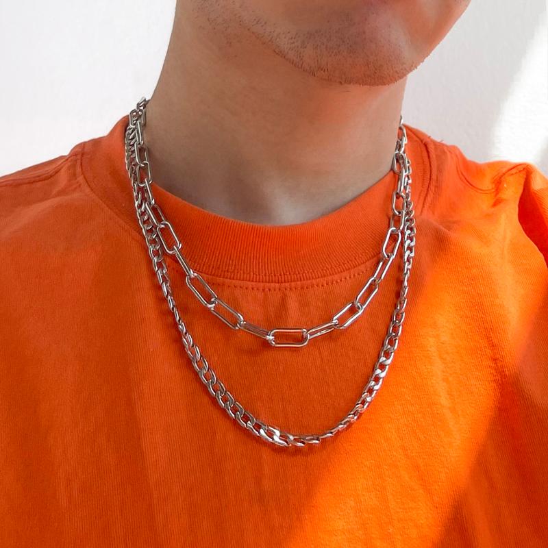 Chokers Aprilwell 2 Pcs Punk Necklace Set For Men Geometric Choker Kpop Cuba Chain Emo Korean Fashion Jewelry Unisex Couple StreetwearChoker
Chokers Aprilwell 2 Pcs Punk Necklace Set For Men Geometric Choker Kpop Cuba Chain Emo Korean Fashion Jewelry Unisex Couple StreetwearChoker