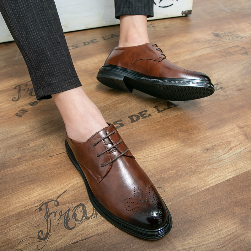 Classic Trend Brogue Shoes Men Shoes PU Solid Color Casual Fashion British Hollow Carved Pointed Toe Lace Daily Wear HM408, Clear
Classic Trend Brogue Shoes Men Shoes PU Solid Color Casual Fashion British Hollow Carved Pointed Toe Lace Daily Wear HM408, Clear
