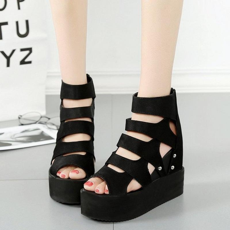 Sandals Women Summer Fashion Women's 2022 Open Toe Platform Shoes Bottom Wedge Heel Hollow Fish Mouth, Black
Sandals Women Summer Fashion Women's 2022 Open Toe Platform Shoes Bottom Wedge Heel Hollow Fish Mouth, Black