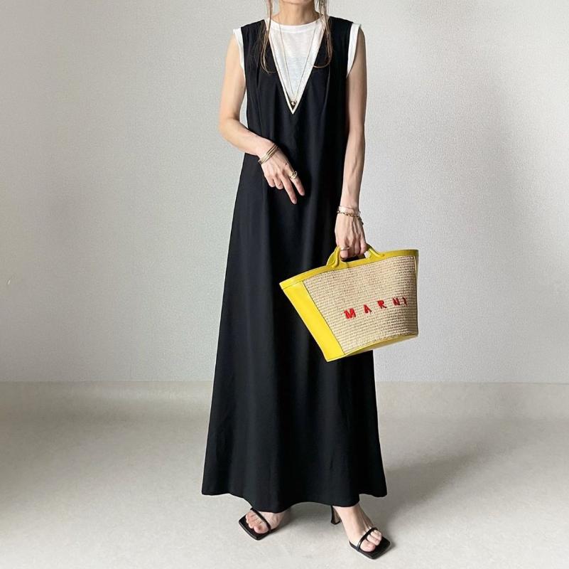 Casual Dresses Summer Dress Suspender Skirt 2022 Minimalist Slim Loose V-neck Back Slit Japan KoreanCasual, Black
Casual Dresses Summer Dress Suspender Skirt 2022 Minimalist Slim Loose V-neck Back Slit Japan KoreanCasual, Black