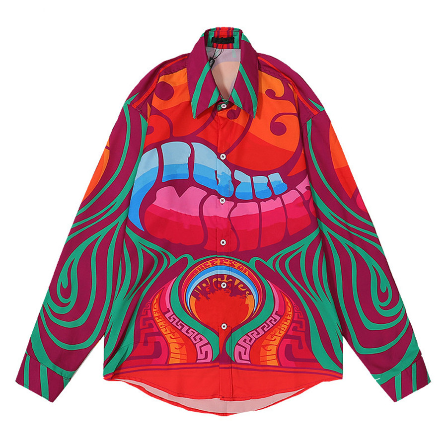 22FW Fashion Gold Baroque Print Bowling Shirt Mens Long Sleeve Business Dress Shirts Men Medusa Designer Shirts Causal Tees Shirt PLUS Size M-3XL, As picture show
22FW Fashion Gold Baroque Print Bowling Shirt Mens Long Sleeve Business Dress Shirts Men Medusa Designer Shirts Causal Tees Shirt PLUS Size M-3XL, As picture show