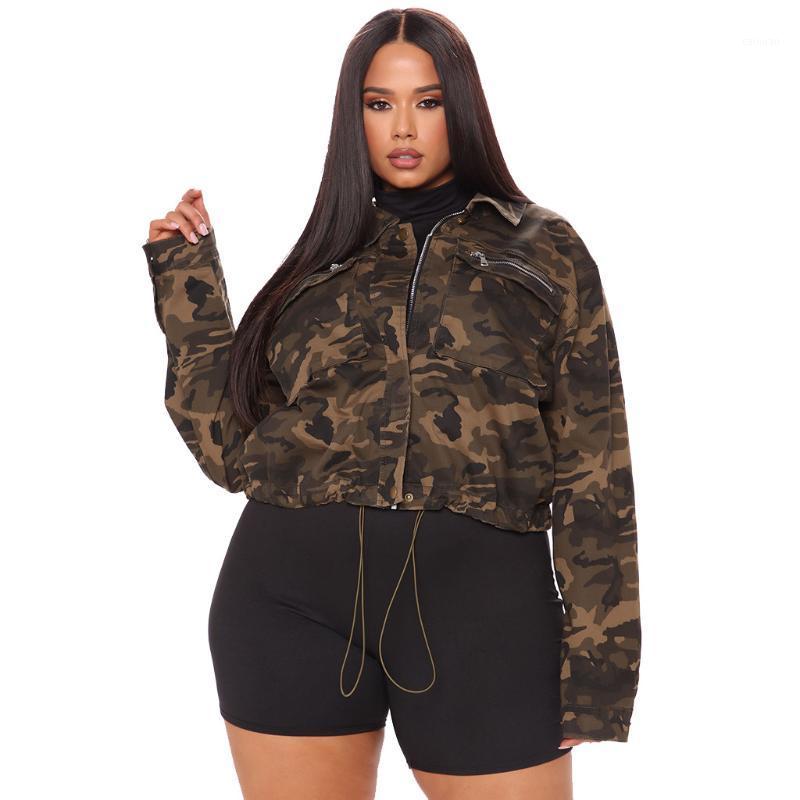 Women' Jackets Camouflage Coats And Women Long-sleeved Ziper Loose Casual Army Green Tops Short Jacket Outwear
Women' Jackets Camouflage Coats And Women Long-sleeved Ziper Loose Casual Army Green Tops Short Jacket Outwear