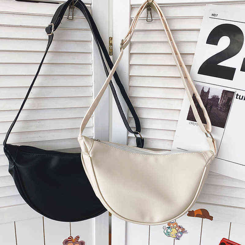 Evening Bags Handbags Woman New Brand Hobos Chest Bag Soft Pu Leather Personality Allmatch Crossbody Shoulder Bags 220414