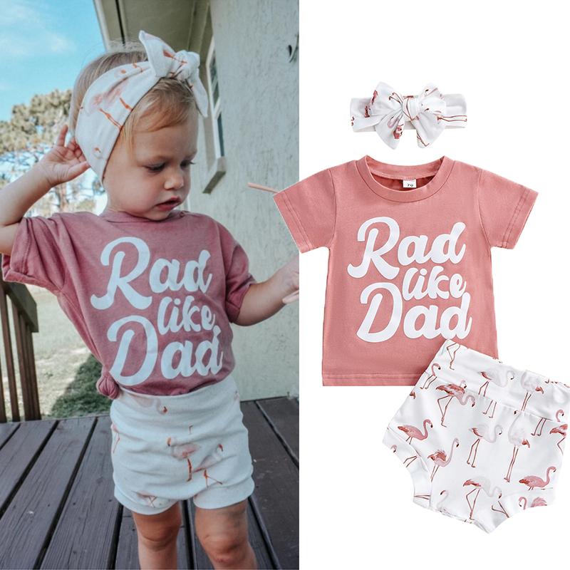 Clothing Sets Lovely Baby Girls 3pcs Clothes 0-24M Letter Short Sleeve T Shirts Flamingo Print Shorts HeadbandClothing, As pic
Clothing Sets Lovely Baby Girls 3pcs Clothes 0-24M Letter Short Sleeve T Shirts Flamingo Print Shorts HeadbandClothing, As pic
