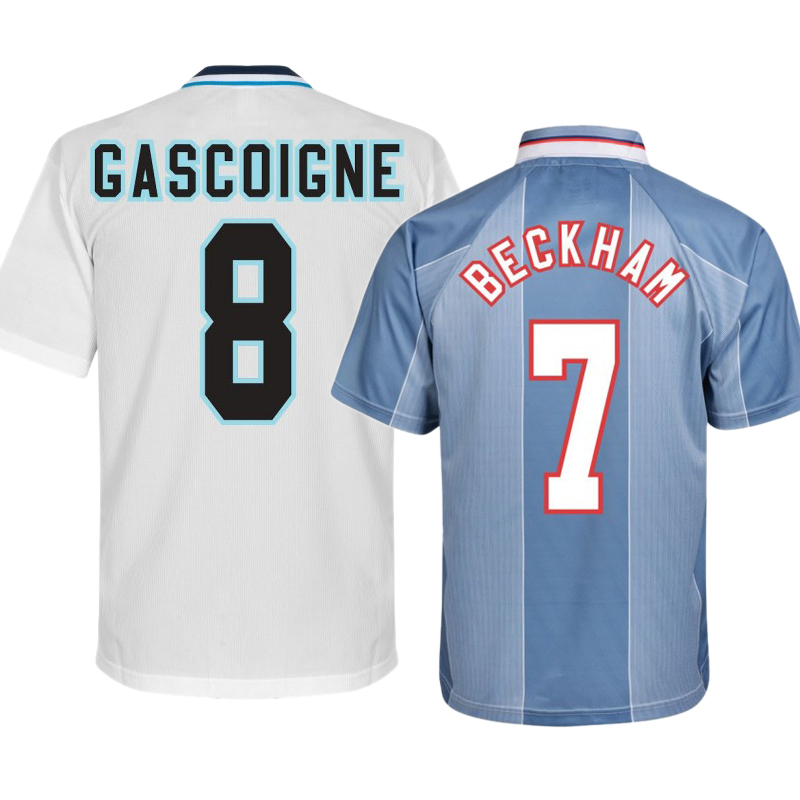 Retro England 1996 Gascoigne Shearer Beckham Soccer Jerseys Vintage Shirt Classic Kit, 1996 away
Retro England 1996 Gascoigne Shearer Beckham Soccer Jerseys Vintage Shirt Classic Kit, 1996 away
